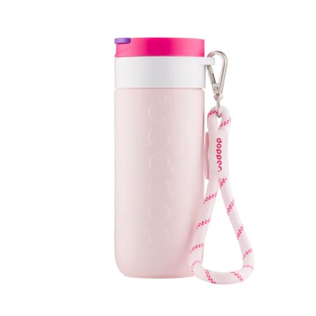 Cordon Dopper — Accessoire gourde pratique et recyclé Cherry Pink