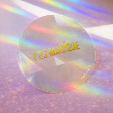 Sticker Attrape-soleil T'es magique - Carte Culotte