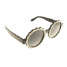 Charly Therapy - Lunettes solaires à monture ronde - Emma blanc