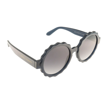 Charly Therapy - Lunettes solaires à monture ronde - Emma blanc