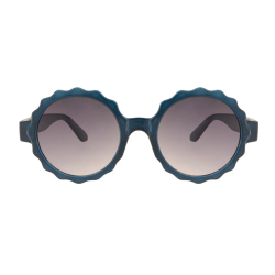 Charly Therapy - Lunettes solaires à monture ronde - Emma blanc