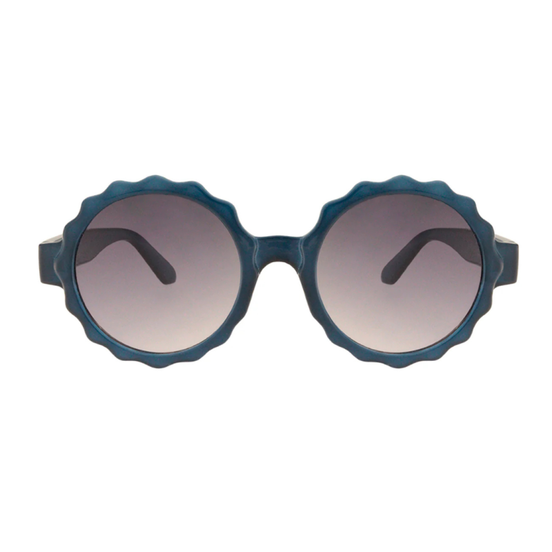 Charly Therapy - Lunettes solaires à monture ronde - Emma blanc