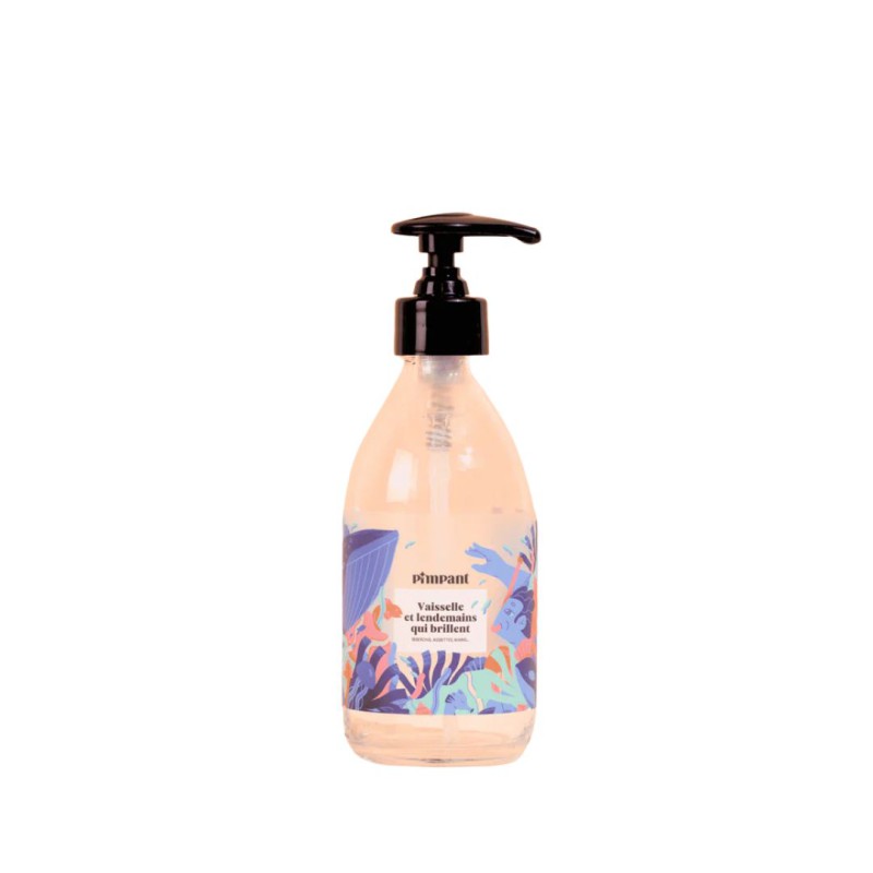 Bouteille liquide vaisselle 250 ml Pimpant | Verre rechargeable