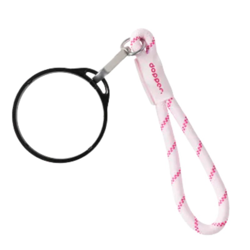 Cordon Dopper — Accessoire gourde pratique et recyclé Cherry Pink