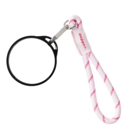 Cordon Dopper — Accessoire gourde pratique et recyclé Cherry Pink