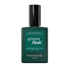 Top coat pailleté Green Flash Manucurist | Lucie in the R