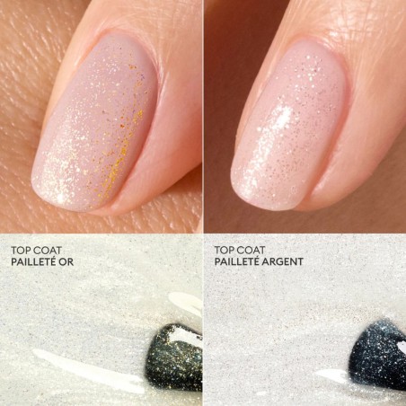 Top coat pailleté Green Flash Manucurist | Lucie in the R
