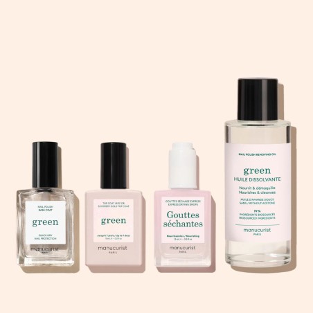 Top coat pailleté Green Manucurist brillant | Lucie in the R