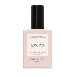 Top coat pailleté Green Manucurist brillant | Lucie in the R