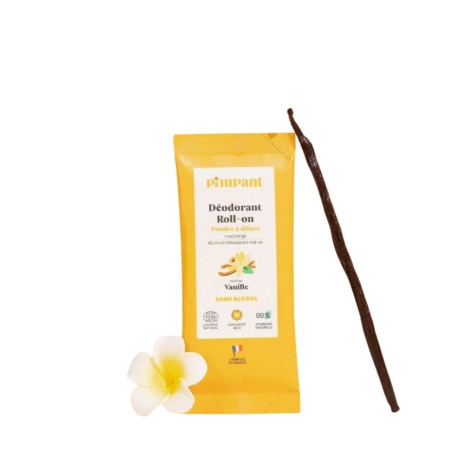 Kit déodorant roll-on vanille Pimpant rechargeable - Lucie in the R