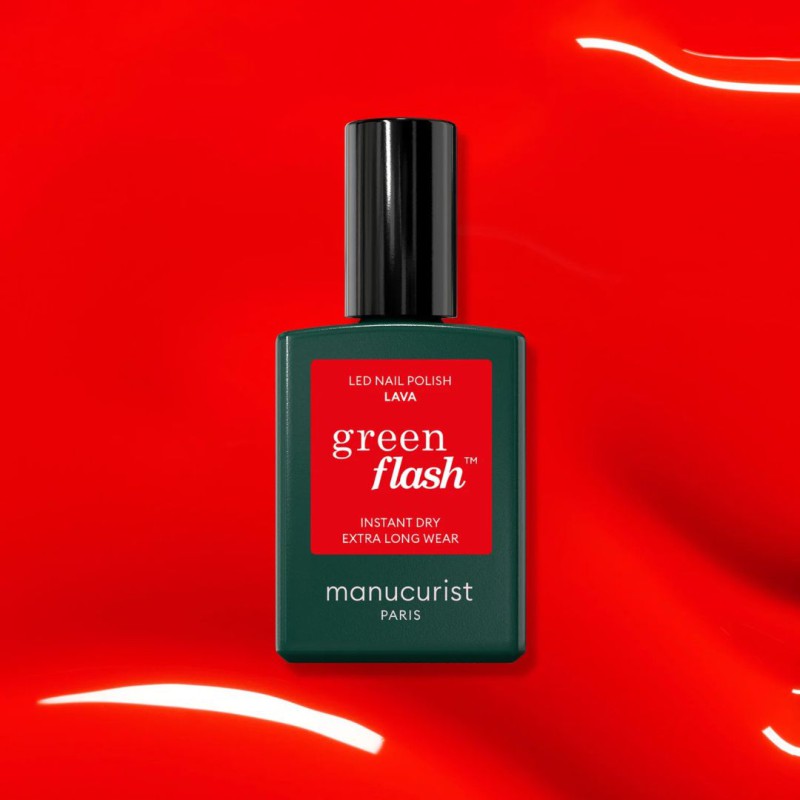 Vernis semi-permanent Green Flash Manucurist – Brillance & formule clean