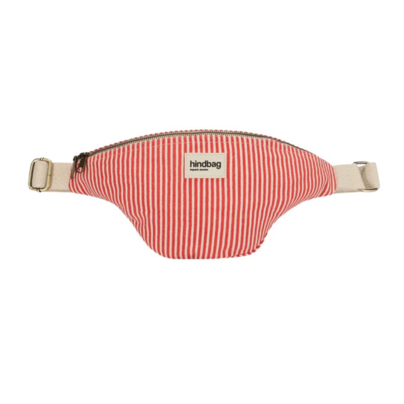 Sac Banane Olivia rayures – Hindbag | Coton Bio & Éthique