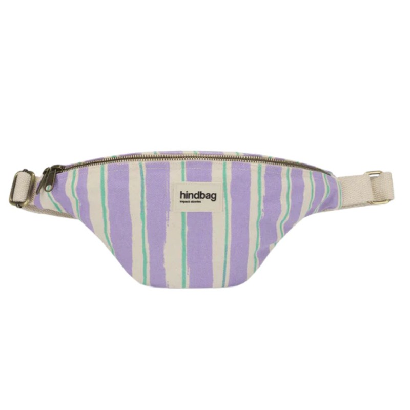 Sac Banane Olivia rayures – Hindbag | Coton Bio & Éthique