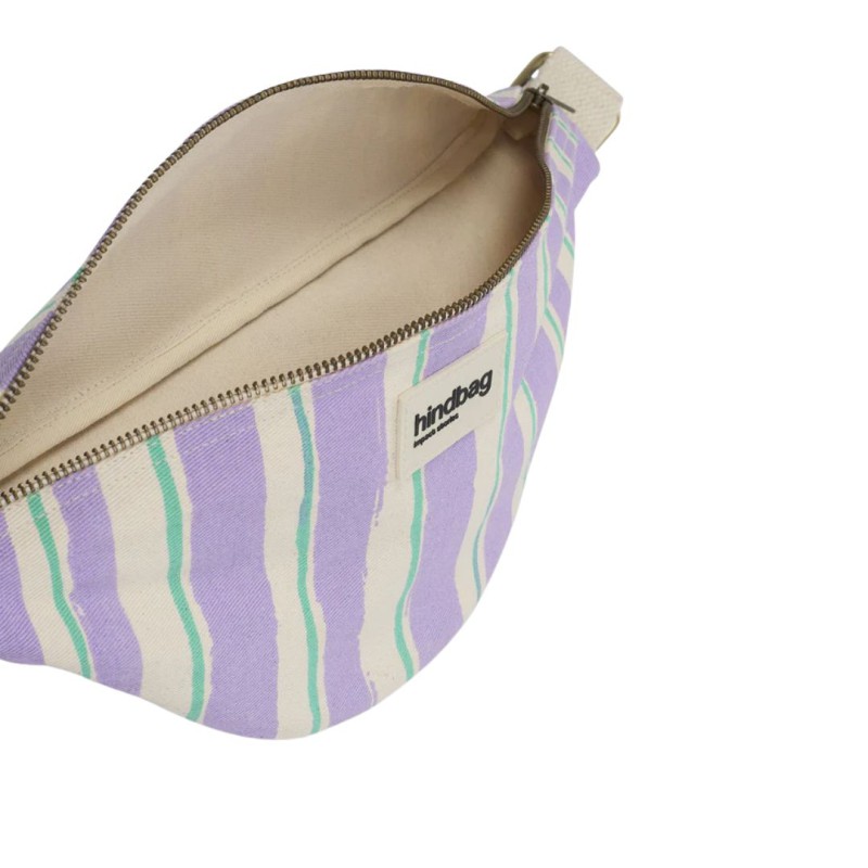 Sac Banane Olivia rayures – Hindbag | Coton Bio & Éthique