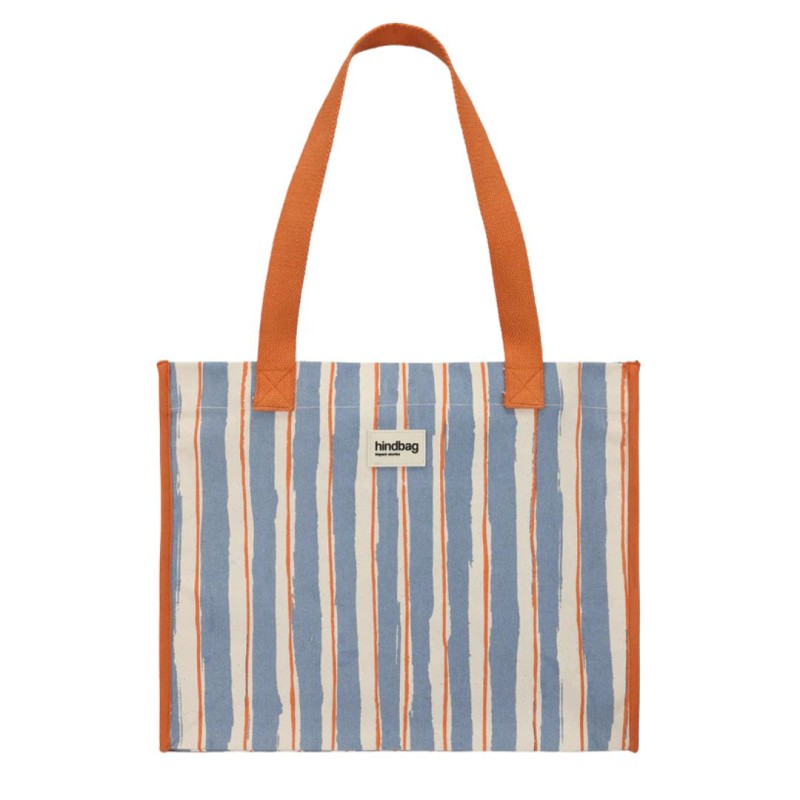 Sac cabas rayures Claude – Hindbag | Coton Bio & Éthique