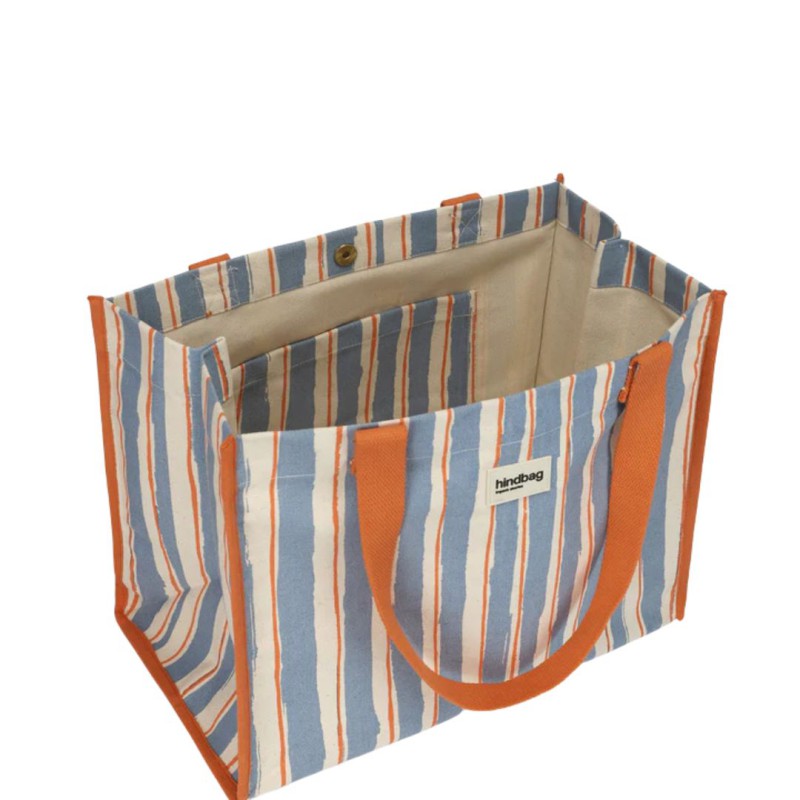 Sac cabas rayures Claude – Hindbag | Coton Bio & Éthique