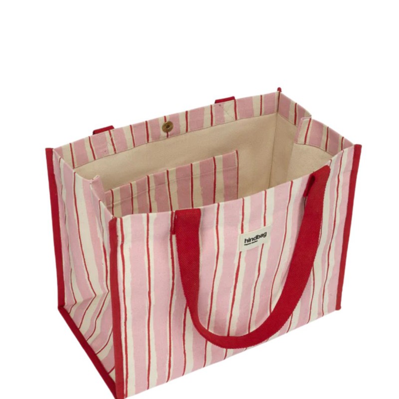 Sac cabas rayures Claude – Hindbag | Coton Bio & Éthique