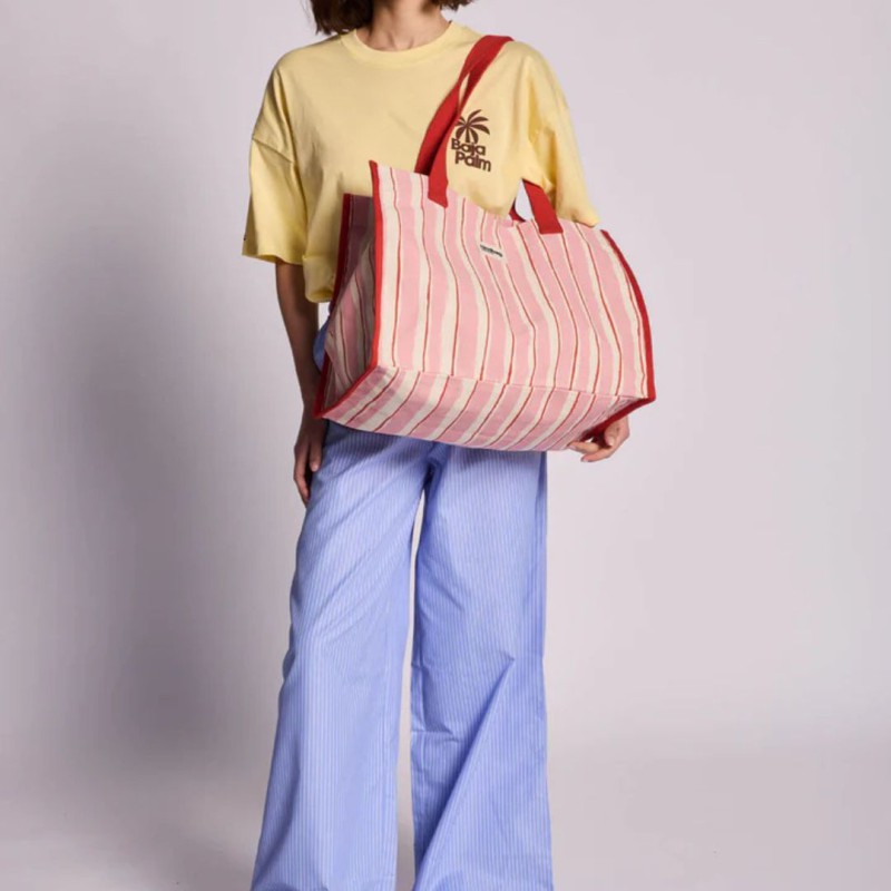 Sac cabas rayures Claude – Hindbag | Coton Bio & Éthique