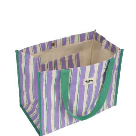 Sac cabas rayures Claude – Hindbag | Coton Bio & Éthique
