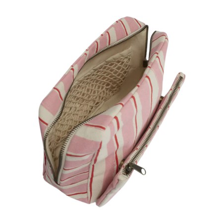Trousse de toilette Alix XL en coton bio – Vintage et pratique