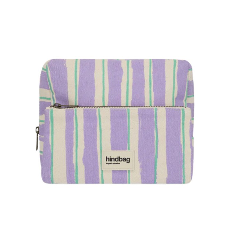 Trousse de toilette Alix XL en coton bio – Vintage et pratique
