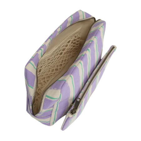Trousse de toilette Alix XL en coton bio – Vintage et pratique