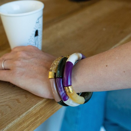 Bracelet Pipoca – Bijou résine ou acrylique & acier doré à l'or fin – Parabaya | Lucie in the R