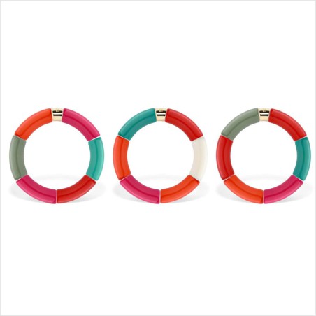 Bracelet Pipoca – Bijou résine ou acrylique & acier doré à l'or fin – Parabaya | Lucie in the R