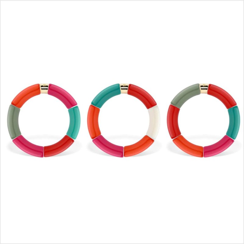 Bracelet Pipoca – Bijou résine ou acrylique & acier doré à l'or fin – Parabaya | Lucie in the R