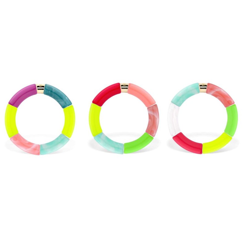 Bracelet Pipoca – Bijou résine ou acrylique & acier doré à l'or fin – Parabaya | Lucie in the R