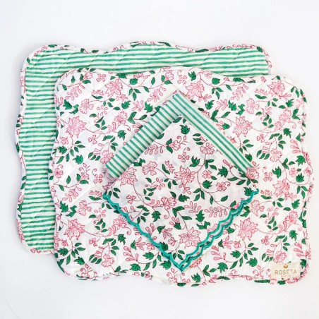 Set de table personnalisé Roseta Design | Coton bio | Lucie in the R