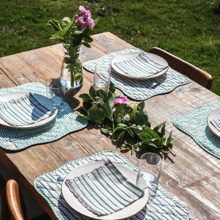 Set de table personnalisé Roseta Design | Coton bio | Lucie in the R