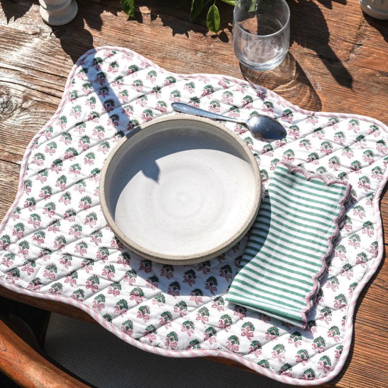 Set de table personnalisé Roseta Design | Coton bio | Lucie in the R