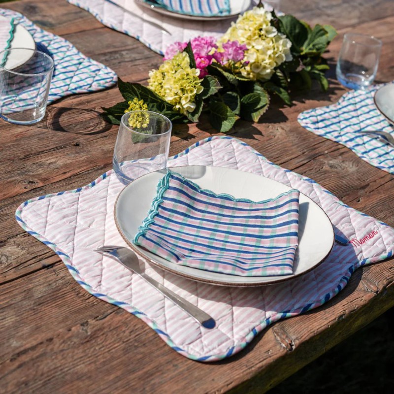 Serviette de table personnalisable Roseta Design | Coton bio | Lucie in the R