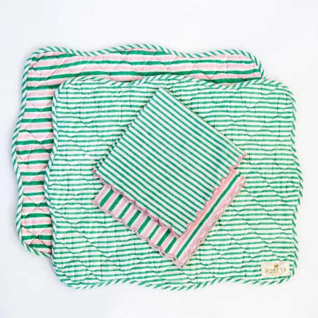 Serviette de table personnalisable Roseta Design | Coton bio | Lucie in the R