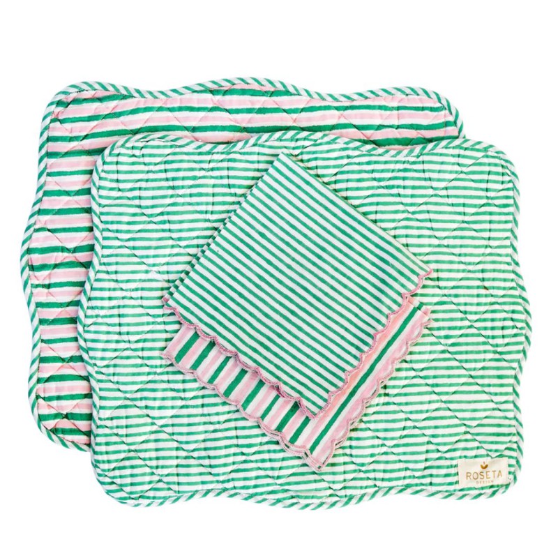 Serviette de table personnalisable Roseta Design | Coton bio | Lucie in the R
