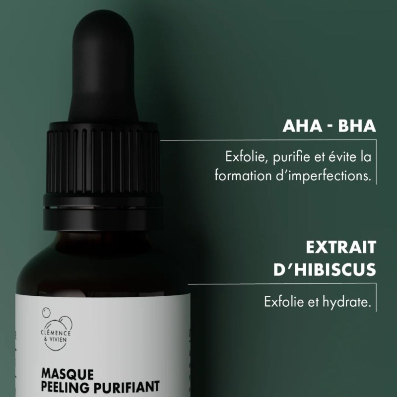 Masque Peeling Purifiant - Exfolie et Purifie les Peaux Mixtes