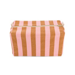 Trousse de toilette Vic Rose in April – 26 × 13 × 12 cm, coton enduit | Lucie in the R
