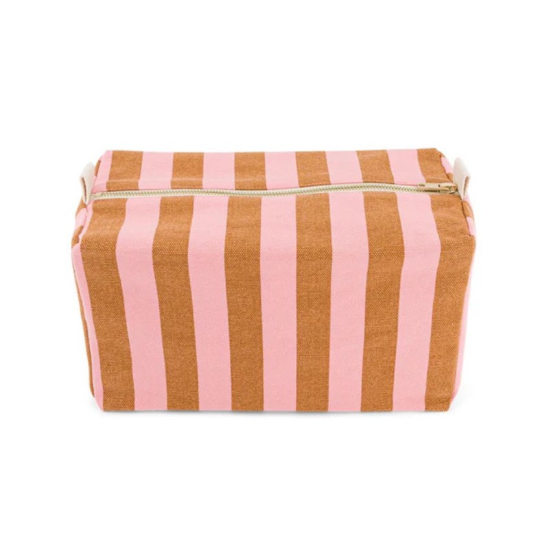 Trousse de toilette Vic Rose in April – 26 × 13 × 12 cm, coton enduit | Lucie in the R