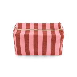 Trousse de toilette Vic Rose in April – 26 × 13 × 12 cm, coton enduit | Lucie in the R