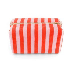 Trousse de toilette Vic Rose in April – 26 × 13 × 12 cm, coton enduit | Lucie in the R