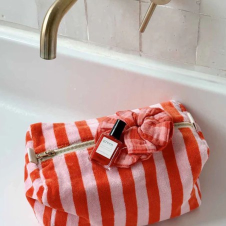 Trousse de toilette Vic Rose in April – 26 × 13 × 12 cm, coton enduit | Lucie in the R