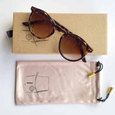 Charly Therapy - Lunettes solaires à monture ronde recyclée - Charly caramel