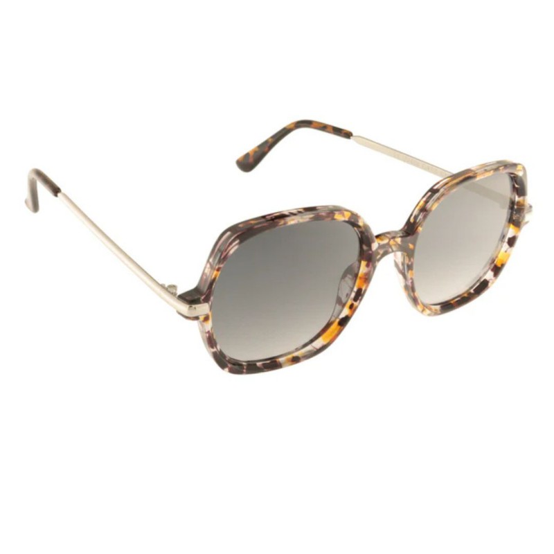 Charly Therapy - Lunettes solaires à monture oversize carrée recyclée - Cher Bronze