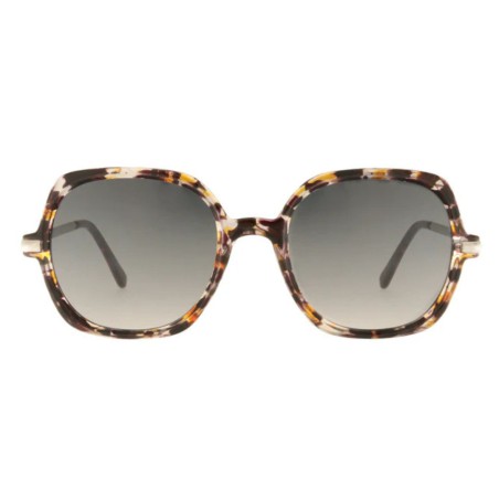 Charly Therapy - Lunettes solaires à monture oversize carrée recyclée - Cher Bronze