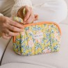 Trousse Maquillage – Bindi Atelier | Coton Matelassé Fait Main, 21x11cm