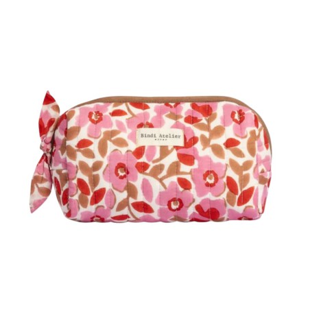 Trousse Maquillage – Bindi Atelier | Coton Matelassé Fait Main, 21x11cm
