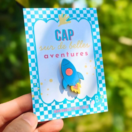 Pin's Fusée - Babelutte Atelier