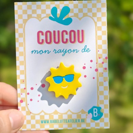 Pin's Soleil - Babelutte Atelier