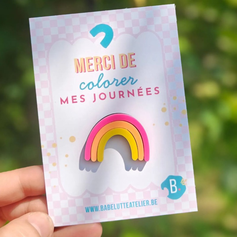 Pin's Arc-en-ciel - Babelutte Atelier